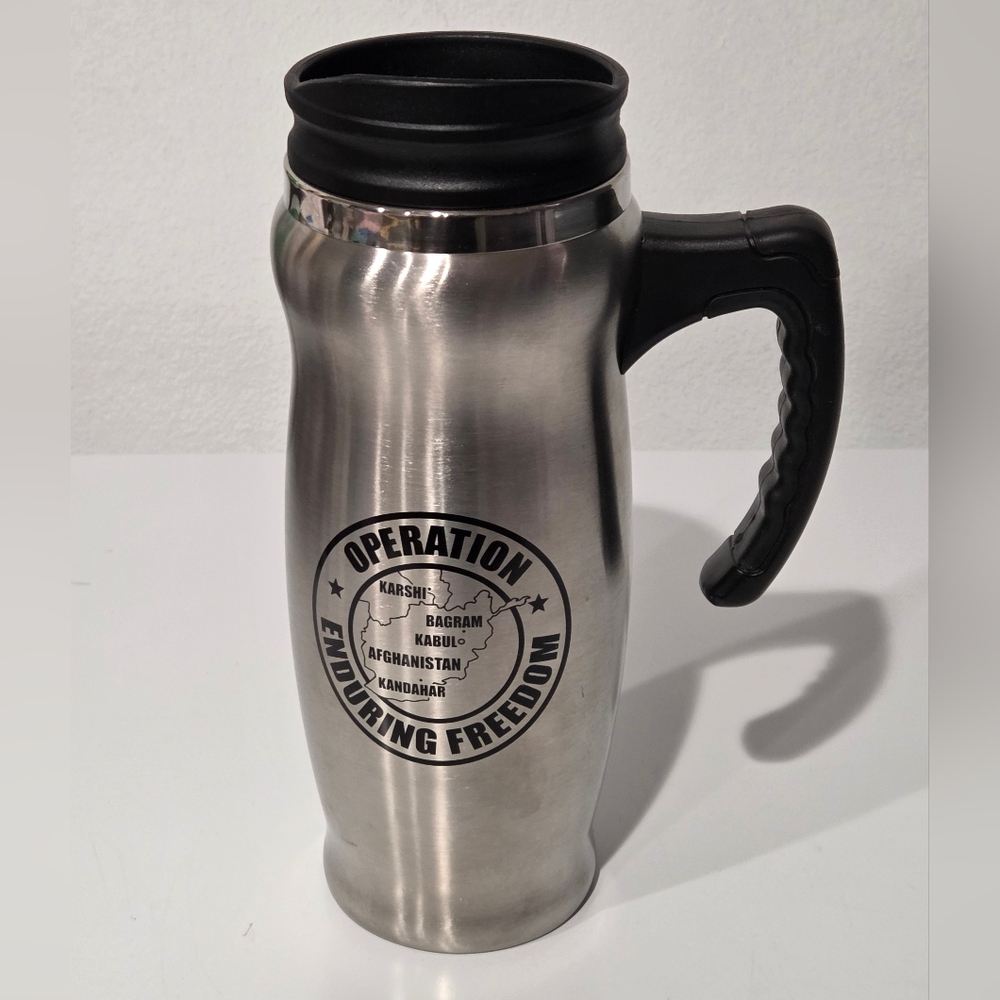 Military Operation Enduring Freesom Stainless Steel Travel Mug